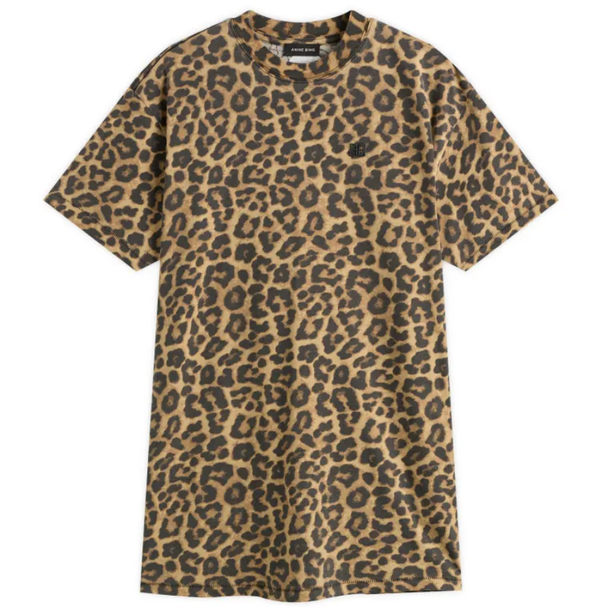 Vestido corto Beth de Anine Bing Leopardo